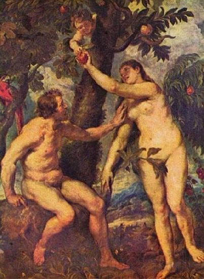 Peter Paul Rubens The Fall of Man Norge oil painting art